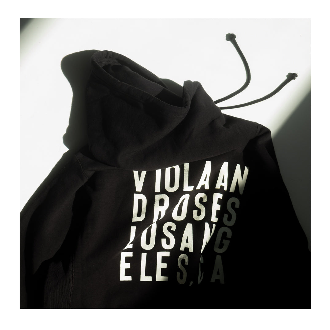 Box Typo Hoodie Black