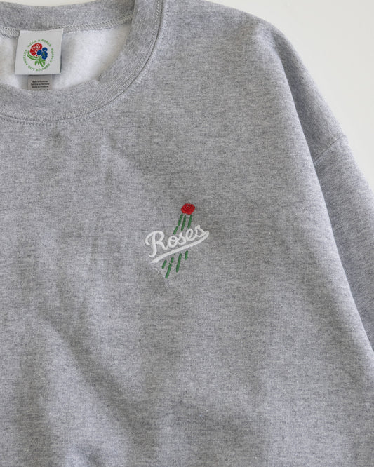 Rose Crew Sweatshirts Grey