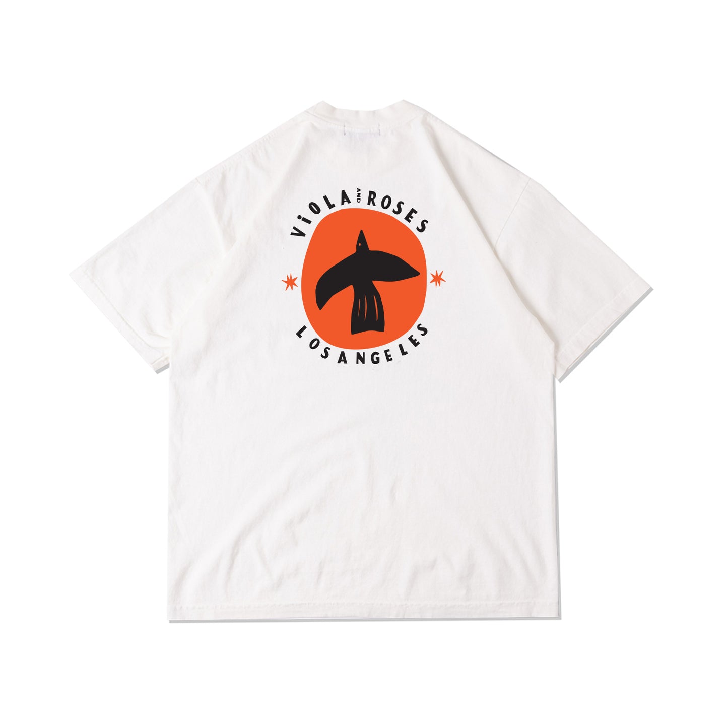 Viola and Roses Bird Tee White