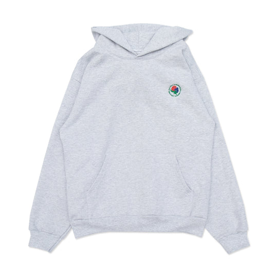 Viola and Roses Heavy Weight Hoodie Grey