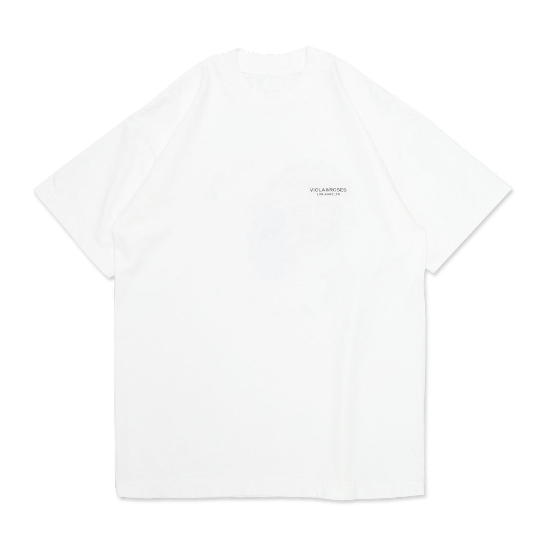 0021SS22 S/S TEE WHITE WITH GREY