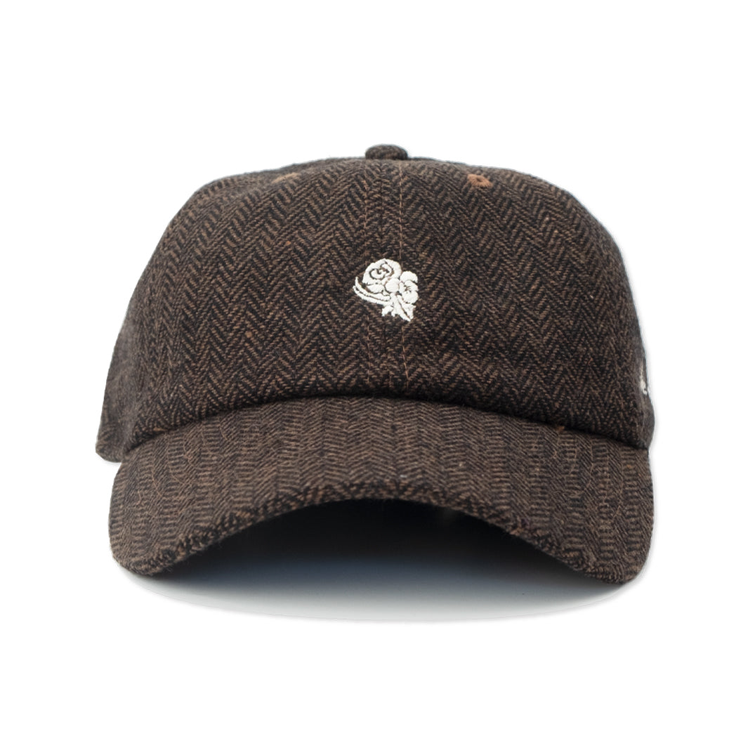 001 PLAID CAP BROWN