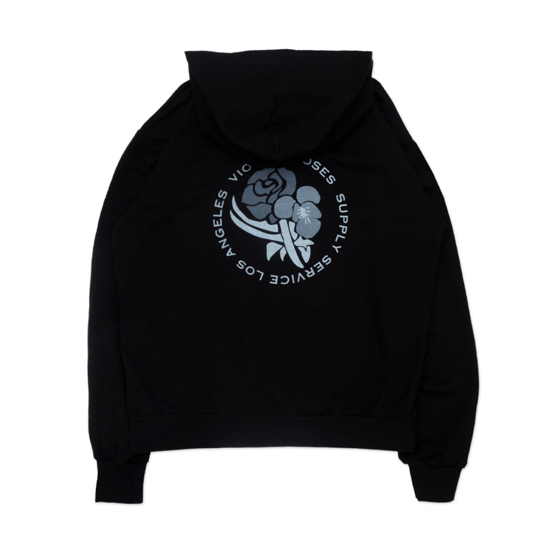 001 FW22 LIGHT WEIGHT HOODIE BLACK – Viola and Roses