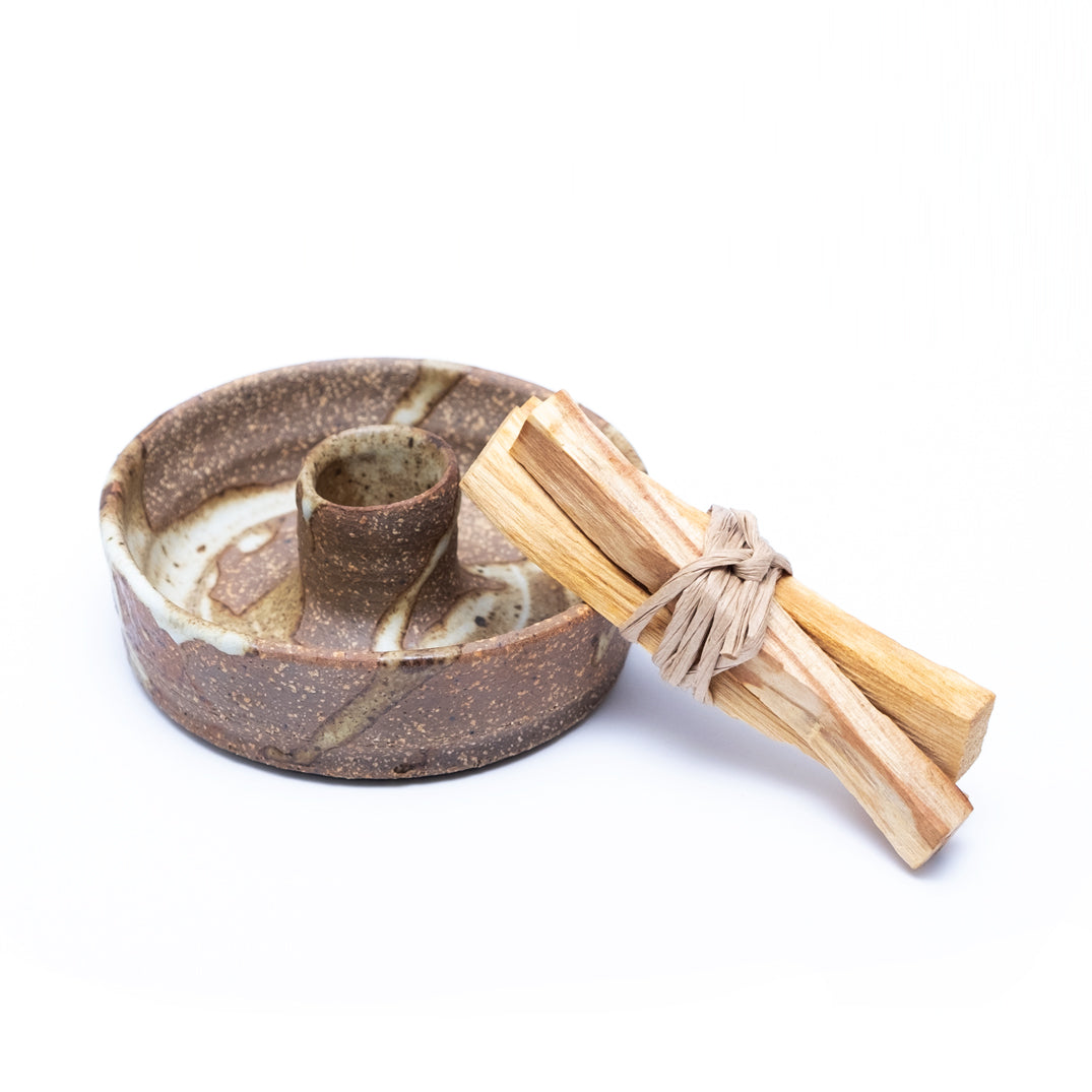 CERAMIC INCENSE/ PALO SANTO HOLDER