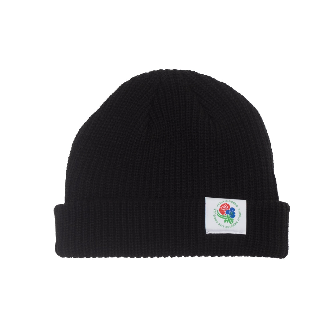 VR Labeled Cable Beanie Brown