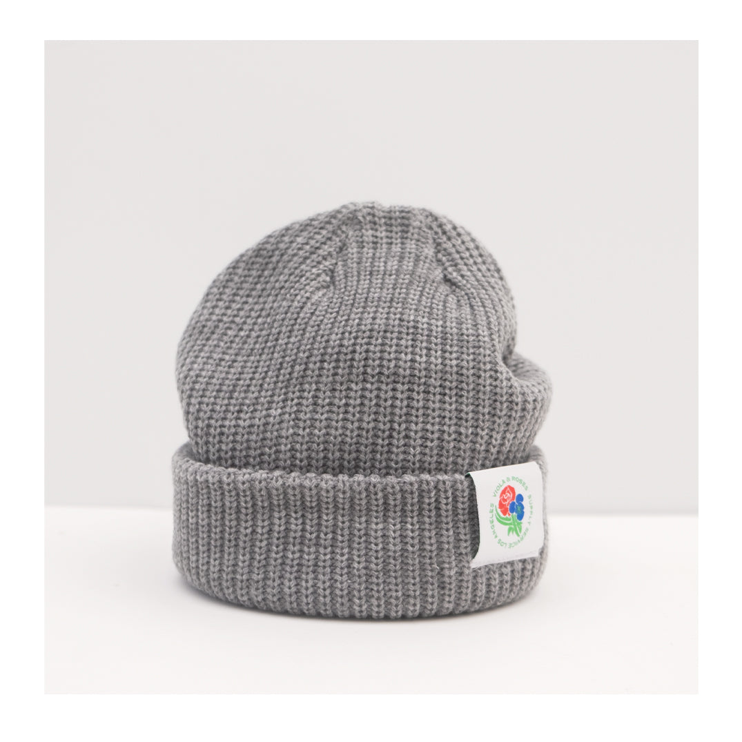 VR Labeled Cable Beanie Grey