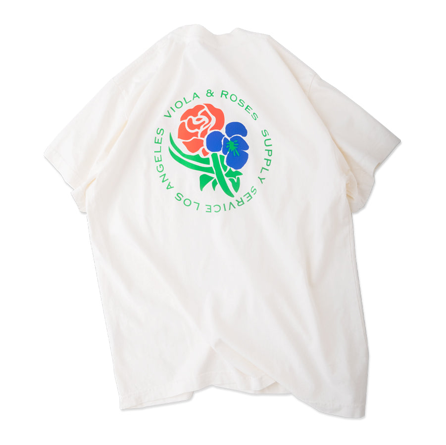 New Edition of Circle Flower Tee Off White